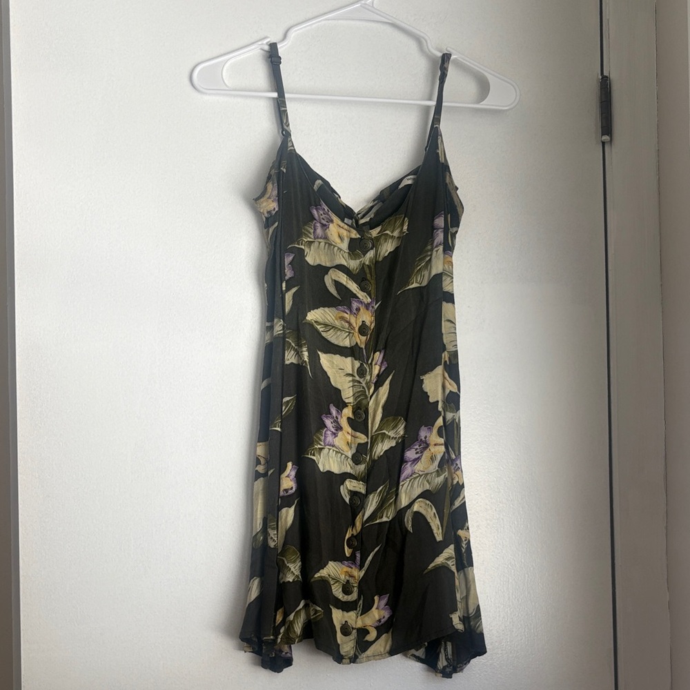 Wrangler Black and Yellow Floral dress
